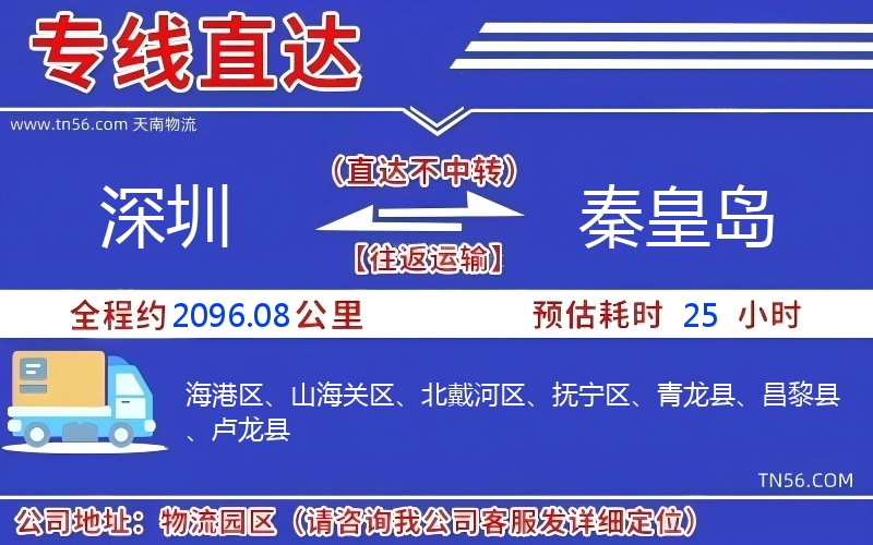 深圳到秦皇岛物流公司 深圳到秦皇岛物流公司